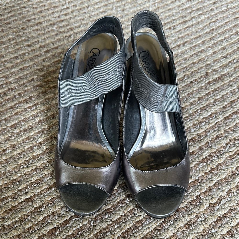 Carlos by Carlos Santana Gray Heels with Comfort Design